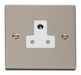 Scolmore VPPN038WH - 5A Round Pin Socket Outlet - White Deco Scolmore - Sparks Warehouse