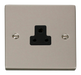 Scolmore VPPN039BK - 2A Round Pin Socket Outlet - Black Deco Scolmore - Sparks Warehouse