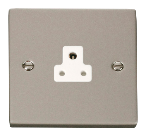 Scolmore VPPN039WH - 2A Round Pin Socket Outlet - White Deco Scolmore - Sparks Warehouse