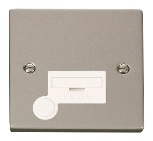 Scolmore VPPN050WH - 13A Fused Connection Unit With Flex Outlet - White Deco Scolmore - Sparks Warehouse
