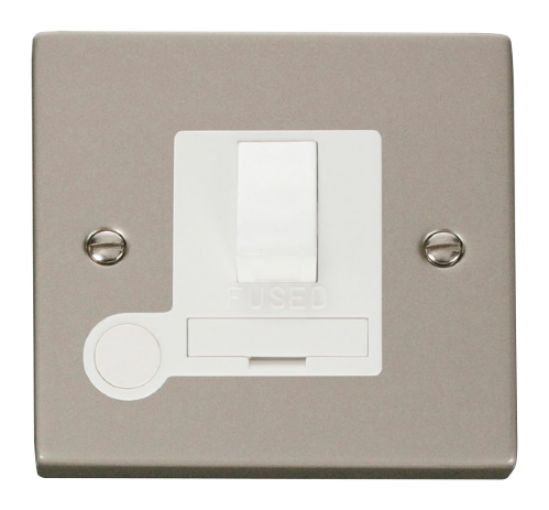 Scolmore VPPN051WH - 13A Fused Switched Connection Unit With Flex Outlet - White Deco Scolmore - Sparks Warehouse
