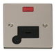 Scolmore VPPN053BK - 13A Fused Connection Unit With Flex Outlet + Neon - Black Deco Scolmore - Sparks Warehouse