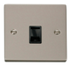 Scolmore VPPN115BK - Single RJ11 Socket  (Ireland/USA) - Black Deco Scolmore - Sparks Warehouse