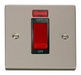Scolmore VPPN201BK - 1 Gang 45A DP Switch With Neon - Black Deco Scolmore - Sparks Warehouse