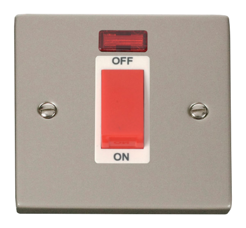 Scolmore VPPN201WH - 1 Gang 45A DP Switch With Neon - White Deco Scolmore - Sparks Warehouse