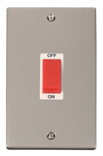 Scolmore VPPN202WH - 2 Gang 45A DP Switch - White Deco Scolmore - Sparks Warehouse