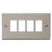 Scolmore VPPN20404 - 4 Gang GridPro® Frontplate - Pearl Nickel GridPro Scolmore - Sparks Warehouse