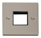 Scolmore VPPN402BK - 1 Gang Plate Twin Aperture - Black Deco Scolmore - Sparks Warehouse