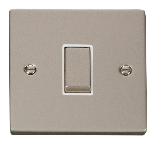 Scolmore VPPN411WH - 1 Gang 2 Way ‘Ingot’ 10AX Switch - White Deco Scolmore - Sparks Warehouse
