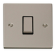 Scolmore VPPN425BK - 1 Gang Intermediate ‘Ingot’ 10AX Switch - Black Deco Scolmore - Sparks Warehouse
