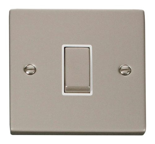 Scolmore VPPN425WH - 1 Gang Intermediate ‘Ingot’ 10AX Switch - White Deco Scolmore - Sparks Warehouse