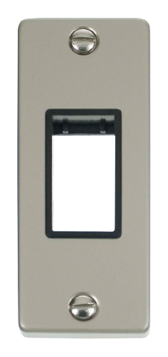 Scolmore VPPN471BK - Single Architrave Plate Aperture - Black Deco Scolmore - Sparks Warehouse