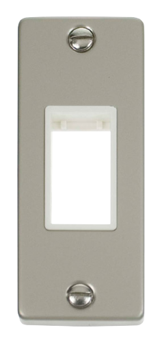 Scolmore VPPN471WH - Single Architrave Plate Aperture - White Deco Scolmore - Sparks Warehouse
