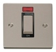 Scolmore VPPN501BK - Ingot 1 Gang 45A DP Switch With Neon - Black Deco Scolmore - Sparks Warehouse