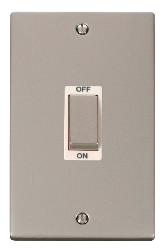 Scolmore VPPN502WH - Ingot 2 Gang 45A DP Switch - White Deco Scolmore - Sparks Warehouse