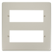Scolmore VPPN512 - 12 Minigrid Module Plate - Pearl Nickel MiniGrid Scolmore - Sparks Warehouse