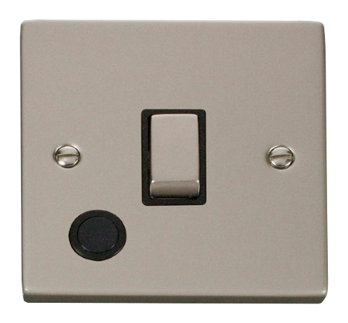 Scolmore VPPN522BK - 20A 1 Gang DP ‘Ingot’ Switch With Flex Outlet - Black Deco Scolmore - Sparks Warehouse