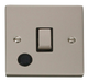 Scolmore VPPN522BK - 20A 1 Gang DP ‘Ingot’ Switch With Flex Outlet - Black Deco Scolmore - Sparks Warehouse