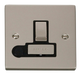 Scolmore VPPN551BK - 13A Fused ‘Ingot’ Switched Connection Unit With Flex Outlet - Black Deco Scolmore - Sparks Warehouse
