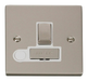 Scolmore VPPN551WH - 13A Fused ‘Ingot’ Switched Connection Unit With Flex Outlet - White Deco Scolmore - Sparks Warehouse