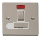 Scolmore VPPN552WH - 13A Fused ‘Ingot’ Switched Connection Unit With Flex Outlet + Neon - White Deco Scolmore - Sparks Warehouse