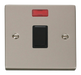 Scolmore VPPN623BK - 20A 1 Gang DP Switch + Neon - Black Deco Scolmore - Sparks Warehouse