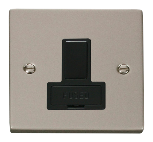 Scolmore VPPN651BK - 13A Fused Switched Connection Unit - Black Deco Scolmore - Sparks Warehouse