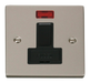 Scolmore VPPN652BK - 13A Fused Switched Connection Unit With Neon - Black Deco Scolmore - Sparks Warehouse