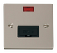 Scolmore VPPN653BK - 13A Fused Connection Unit With Neon - Black Deco Scolmore - Sparks Warehouse