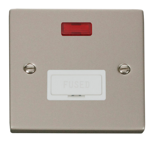 Scolmore VPPN653WH - 13A Fused Connection Unit With Neon - White Deco Scolmore - Sparks Warehouse