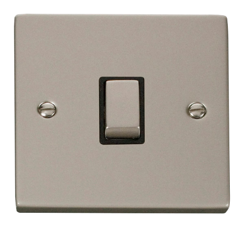 Scolmore VPPN722BK - 20A 1 Gang DP ‘Ingot’ Switch - Black Deco Scolmore - Sparks Warehouse