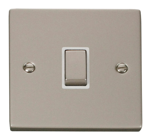 Scolmore VPPN722WH - 20A 1 Gang DP ‘Ingot’ Switch - White Deco Scolmore - Sparks Warehouse