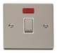 Scolmore VPPN723WH - 20A 1 Gang DP ‘Ingot’ Switch + Neon - White Deco Scolmore - Sparks Warehouse