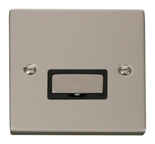 Scolmore VPPN750BK - 13A Fused ‘Ingot’ Connection Unit - Black Deco Scolmore - Sparks Warehouse