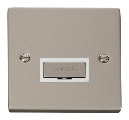 Scolmore VPPN750WH - 13A Fused ‘Ingot’ Connection Unit - White Deco Scolmore - Sparks Warehouse