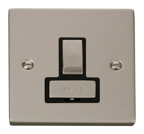 Scolmore VPPN751BK - 13A Fused ‘Ingot’ Switched Connection Unit - Black Deco Scolmore - Sparks Warehouse