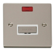 Scolmore VPPN753WH - 13A Fused ‘Ingot’ Connection Unit With Neon - White Deco Scolmore - Sparks Warehouse