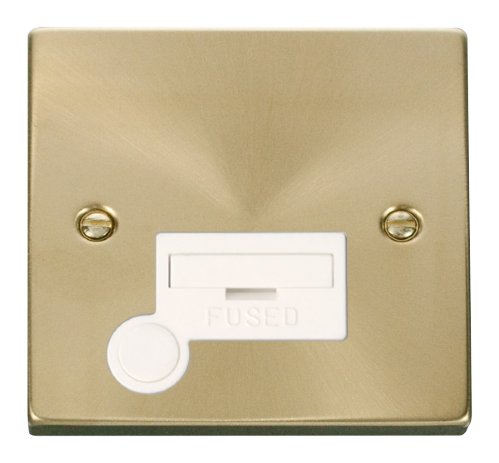 Scolmore VPSB050WH - 13A Fused Connection Unit With Flex Outlet - White Deco Scolmore - Sparks Warehouse
