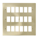 Scolmore VPSB20518 - 18 Gang GridPro® Frontplate - Satin Brass GridPro Scolmore - Sparks Warehouse