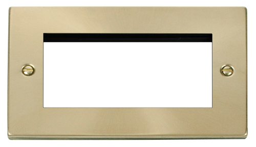 Scolmore VPSB312 - 2 Gang Plate - 4 Apertures Deco Scolmore - Sparks Warehouse