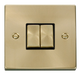 Scolmore VPSB412BK - 2 Gang 2 Way ‘Ingot’ 10AX Switch - Black Deco Scolmore - Sparks Warehouse