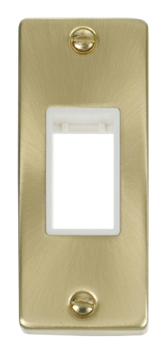 Scolmore VPSB471WH - Single Architrave Plate Aperture - White Deco Scolmore - Sparks Warehouse