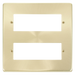 Scolmore VPSB512 - 12 Minigrid Module Plate - Satin Brass MiniGrid Scolmore - Sparks Warehouse