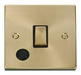 Scolmore VPSB522BK - 20A 1 Gang DP ‘Ingot’ Switch With Flex Outlet - Black Deco Scolmore - Sparks Warehouse