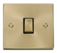 Scolmore VPSB722BK - 20A 1 Gang DP ‘Ingot’ Switch - Black Deco Scolmore - Sparks Warehouse