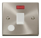 Scolmore VPSC023WH - 20A 1 Gang DP Switch With Flex Outlet And Neon - White Deco Scolmore - Sparks Warehouse