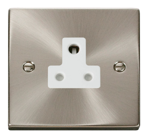 Scolmore VPSC038WH - 5A Round Pin Socket Outlet - White Deco Scolmore - Sparks Warehouse