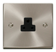 Scolmore VPSC039BK - 2A Round Pin Socket Outlet - Black Deco Scolmore - Sparks Warehouse