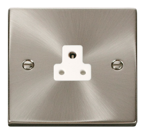 Scolmore VPSC039WH - 2A Round Pin Socket Outlet - White Deco Scolmore - Sparks Warehouse