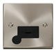 Scolmore VPSC050BK - 13A Fused Connection Unit With Flex Outlet - Black Deco Scolmore - Sparks Warehouse